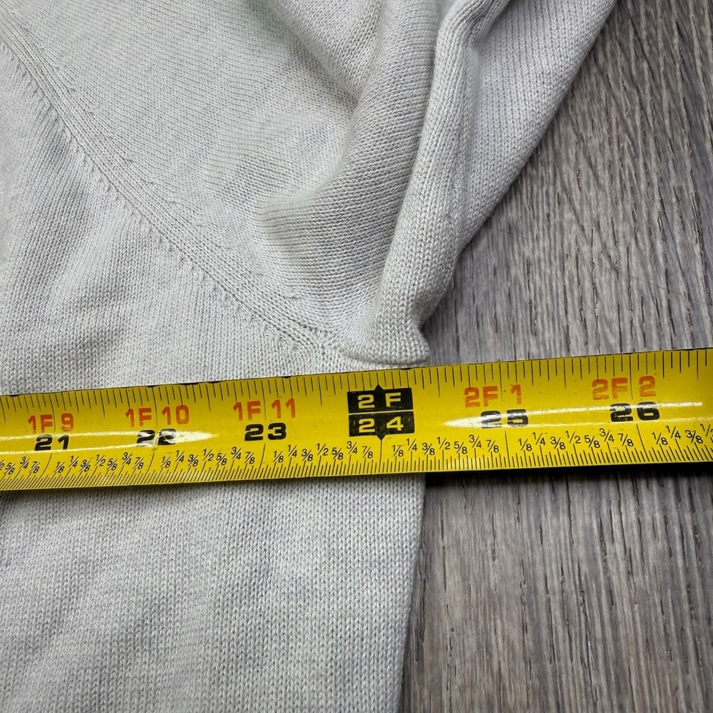 Whisper By Brodie Fine Cashmere Womens Gray Rainbow Stripe Full Zip Hoodie Sz L - Picture 8 of 11